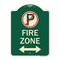 Signmission Fire Zone Heavy-Gauge Aluminum Architectural Sign, 24" x 18", G-1824-23975 A-DES-G-1824-23975 - alternate 1